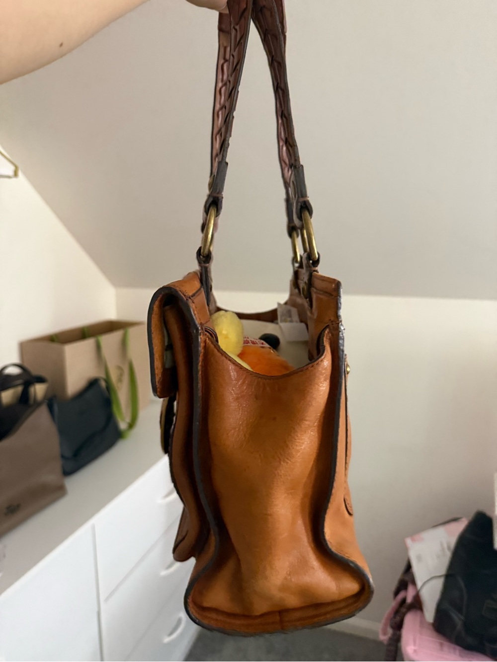 Coach Bleecker Tattersall Whipstitched Hand Bag - Picture 4 of 13